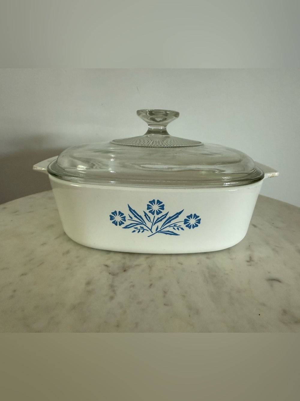 Corning Ware Blue Cornflower A-2-B w/ matching Pyrex A-9-C Lid 2 Qt